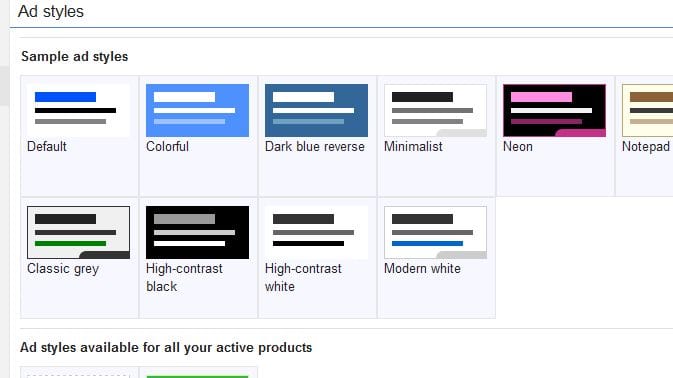 Ad Styles