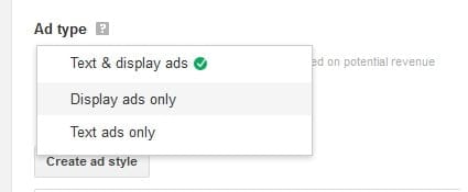 Adsense Ad Types