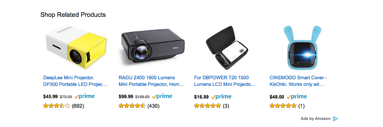 Native shopping ads