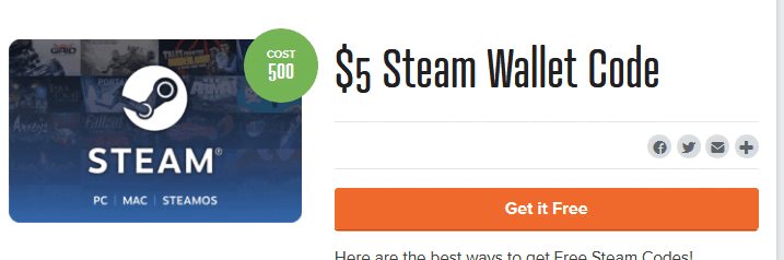 PrizeRebel Steam Code
