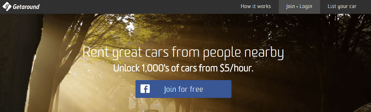 start earning money by listing your car