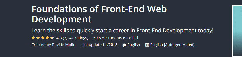 Udemy Web Development Course