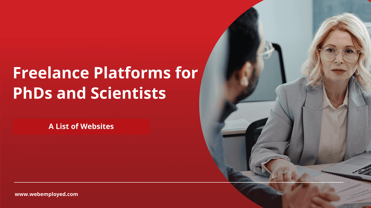 4 Freelance Platforms for PhDs, Scientists and Industry Experts
