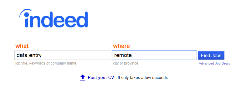 Indeed-data-entry