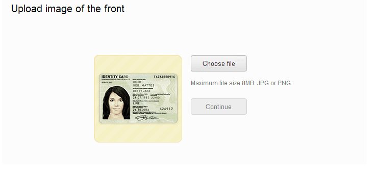 ID verification Mendr