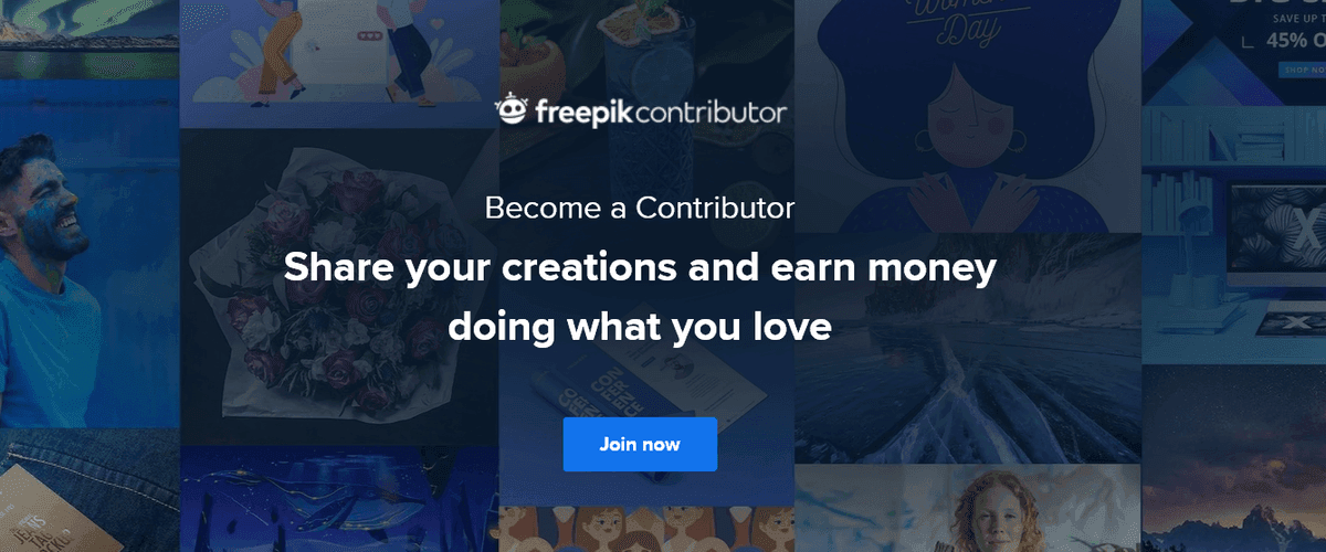 Make Money by Selling Photos, Designs and Illustrations on Freepik