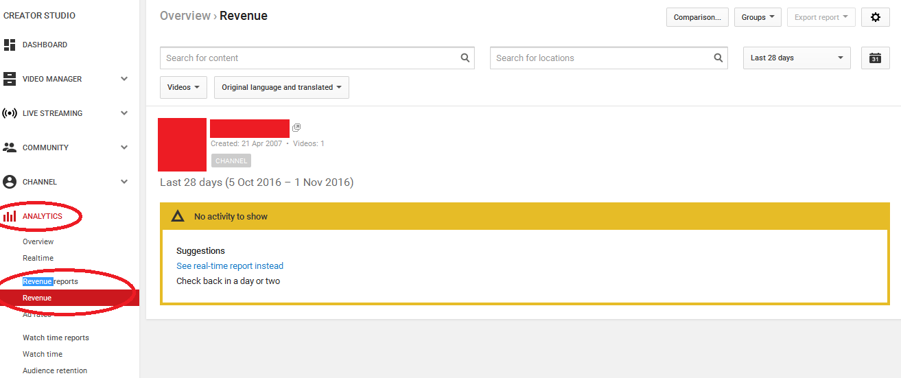 youtube analytics