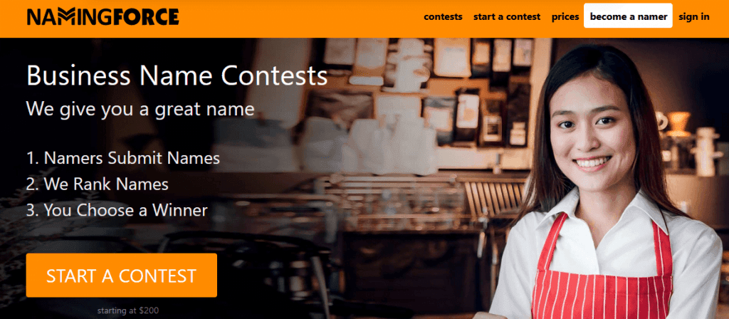 namingforce main page