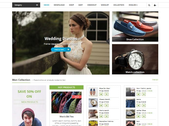 Online business shopping store wordpress