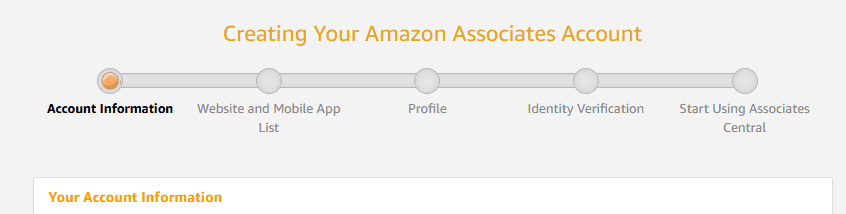 Amazon Affiliate Signup