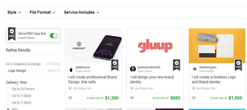 Fiverr Pro Gigs